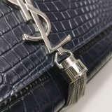 Saint Laurent(YSL) Classic Monogram Tassel Crossbody Bag Crocodile Embossed Leather Medium — thumbnail 11