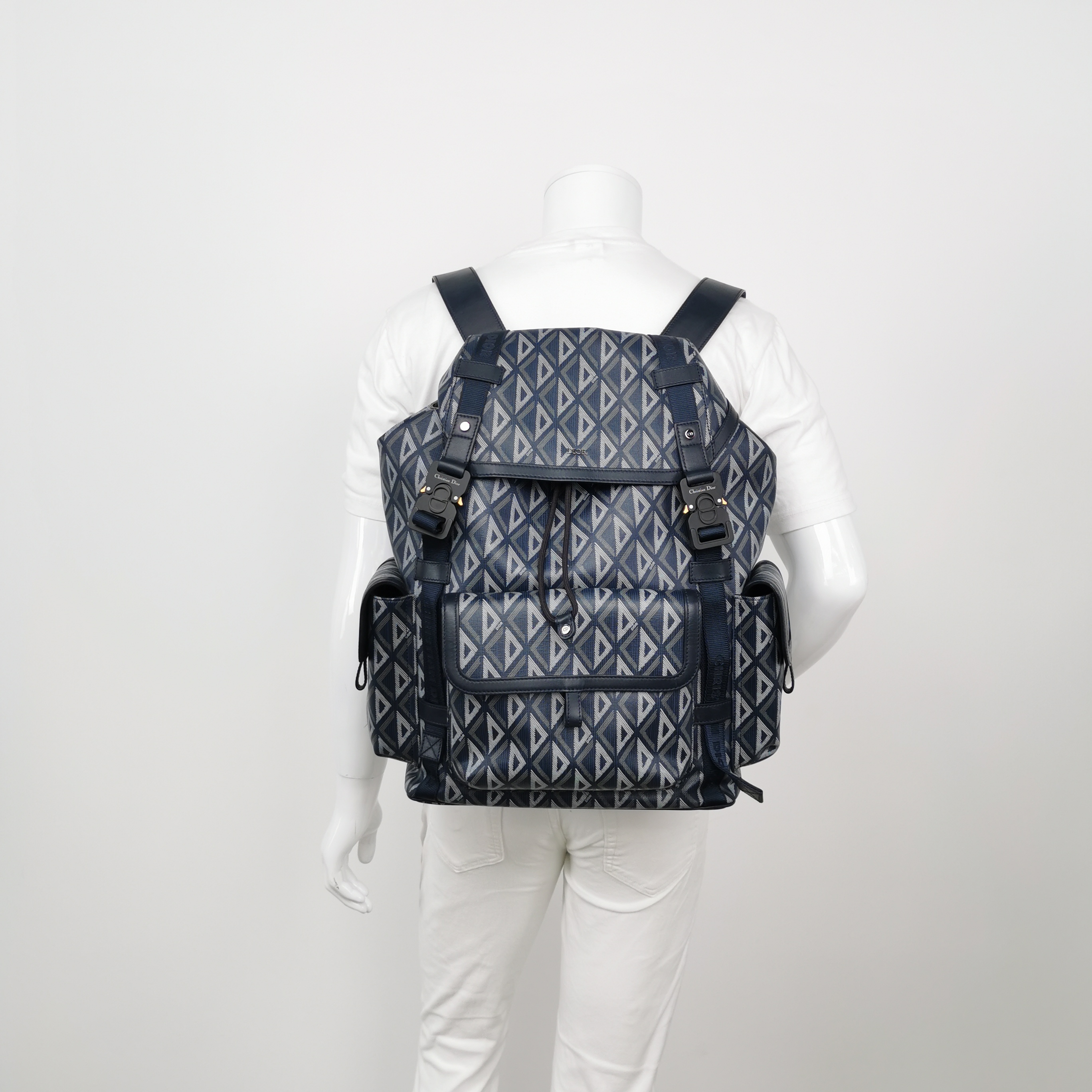 Christian Dior Hit the Road Backpack CD Diamond Coated Canvas — alternate view