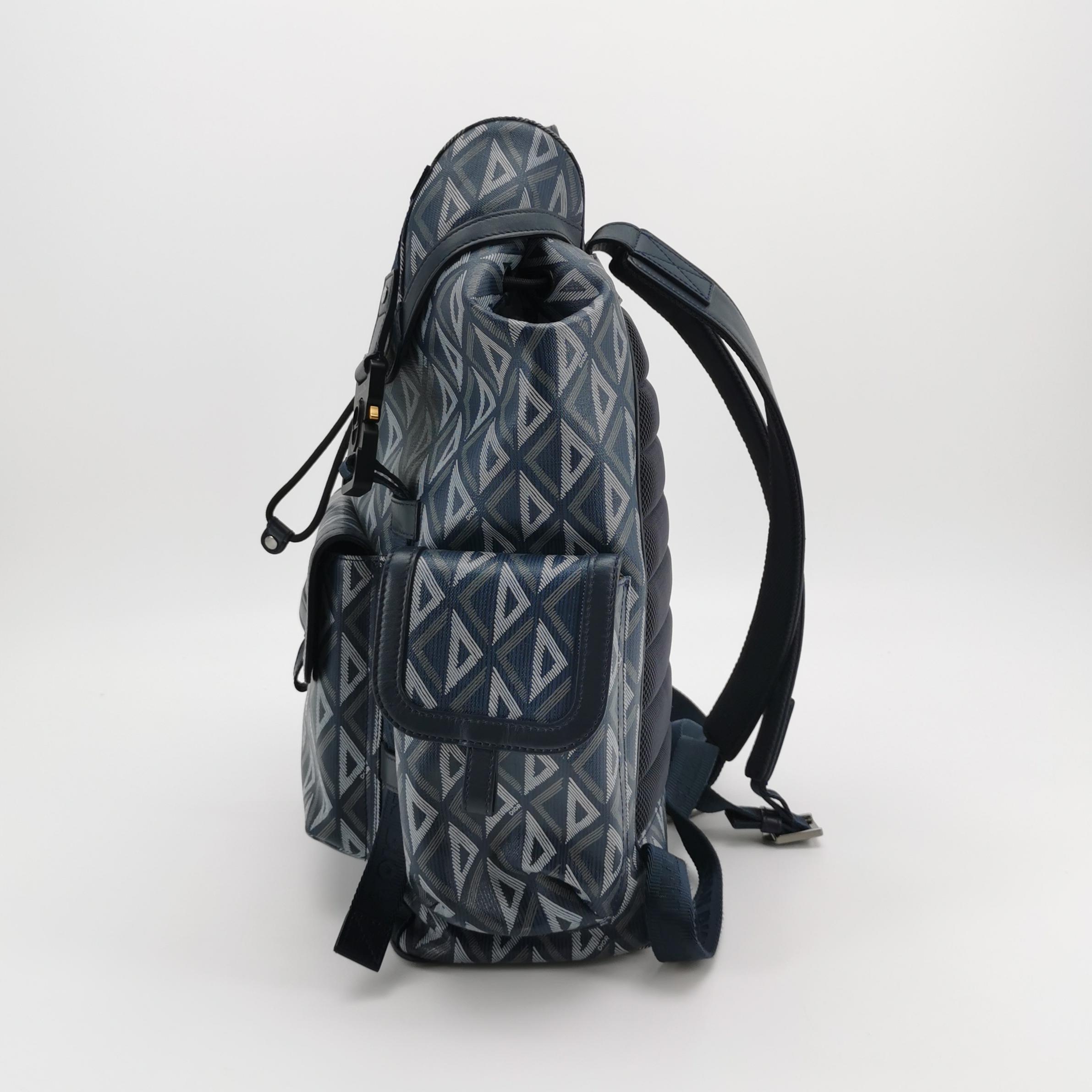 Christian Dior Hit the Road Backpack CD Diamond Coated Canvas — photo 3 of 16