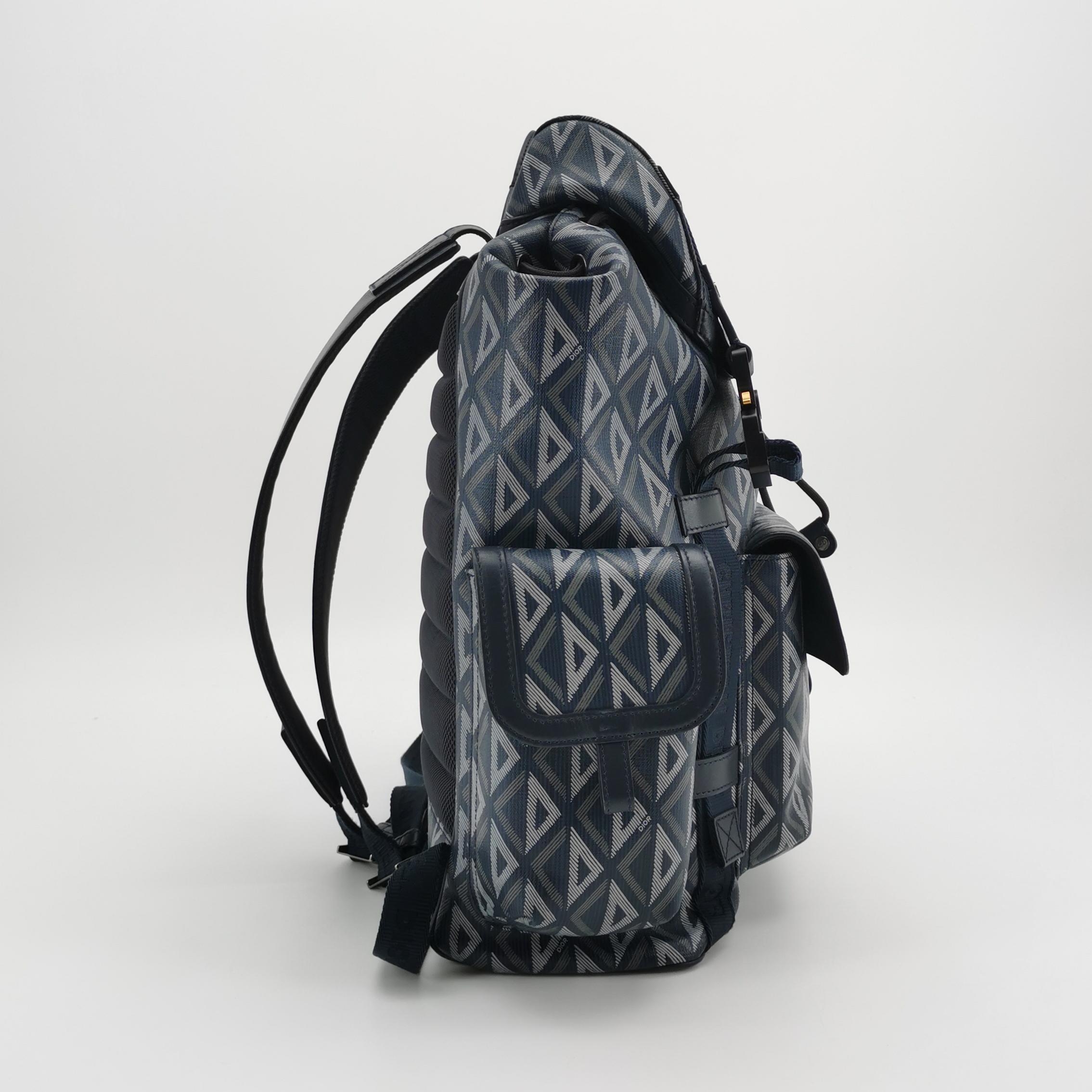 Christian Dior Hit the Road Backpack CD Diamond Coated Canvas — photo 4 of 16