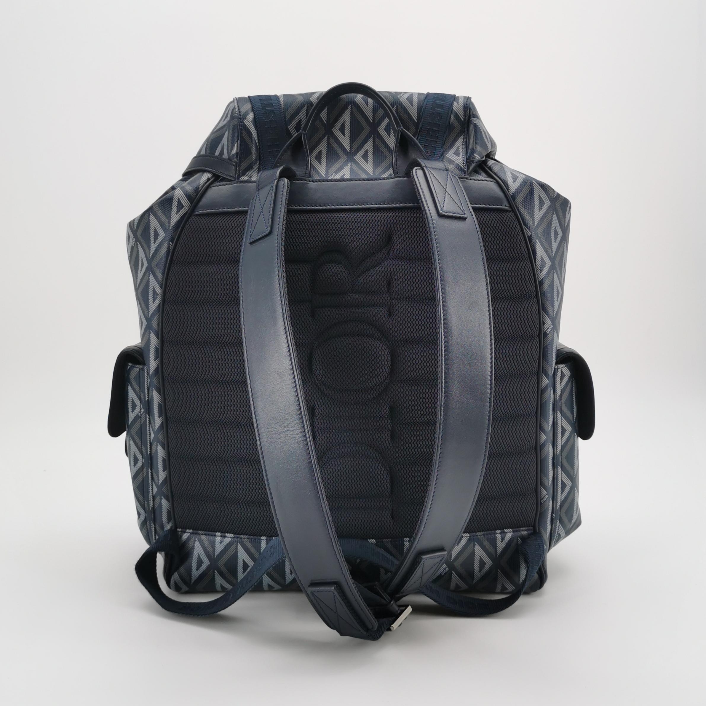 Christian Dior Hit the Road Backpack CD Diamond Coated Canvas — photo 5 of 16
