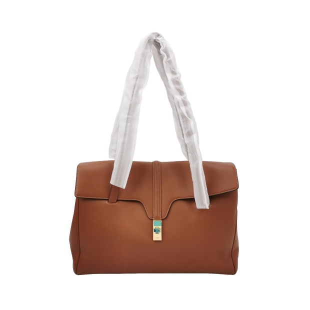 Celine Soft 16 Bag Smooth Calfskin Large — pre-owned, Vierlot