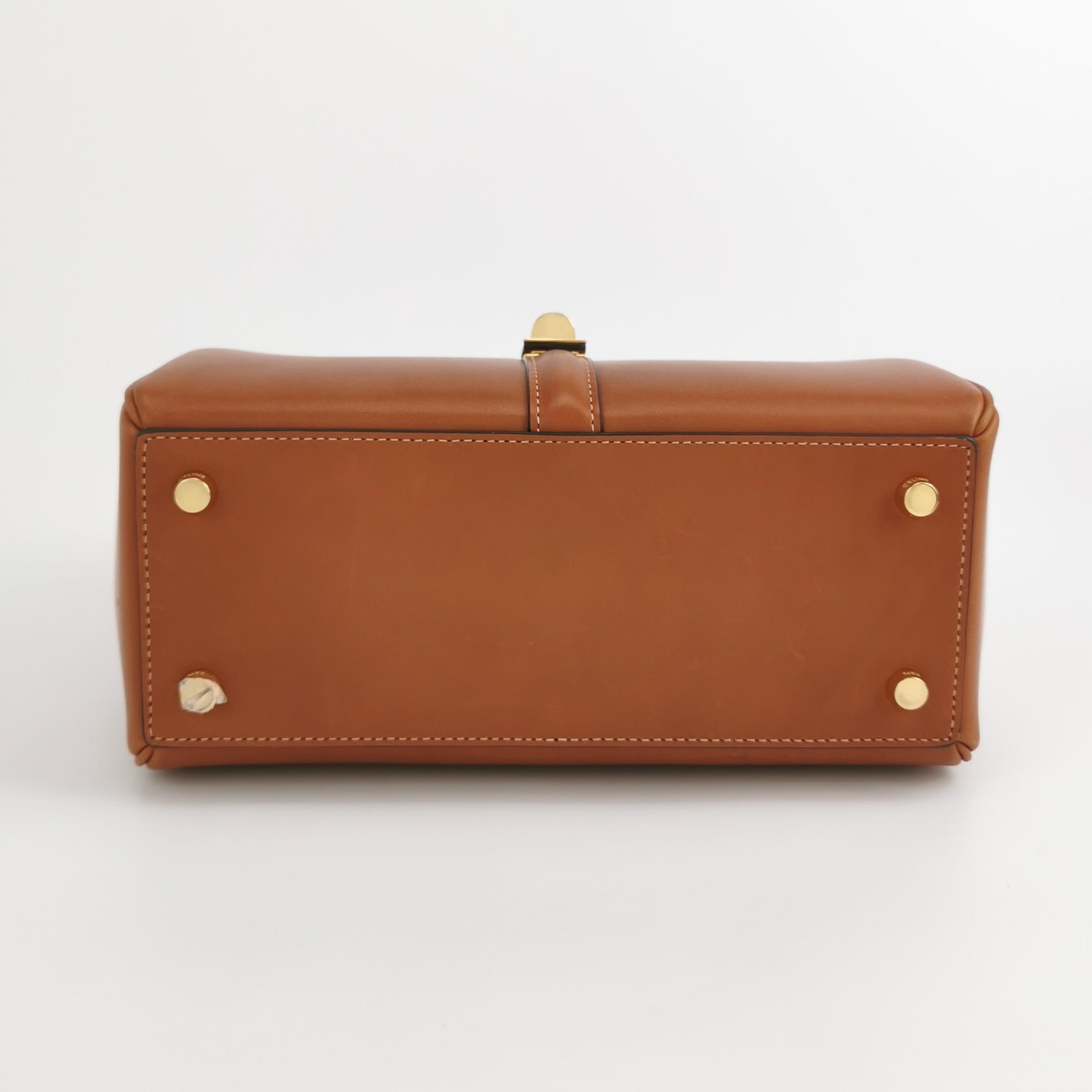 Celine 16 Top Handle Bag Grained Calfskin Medium — photo 6 of 16