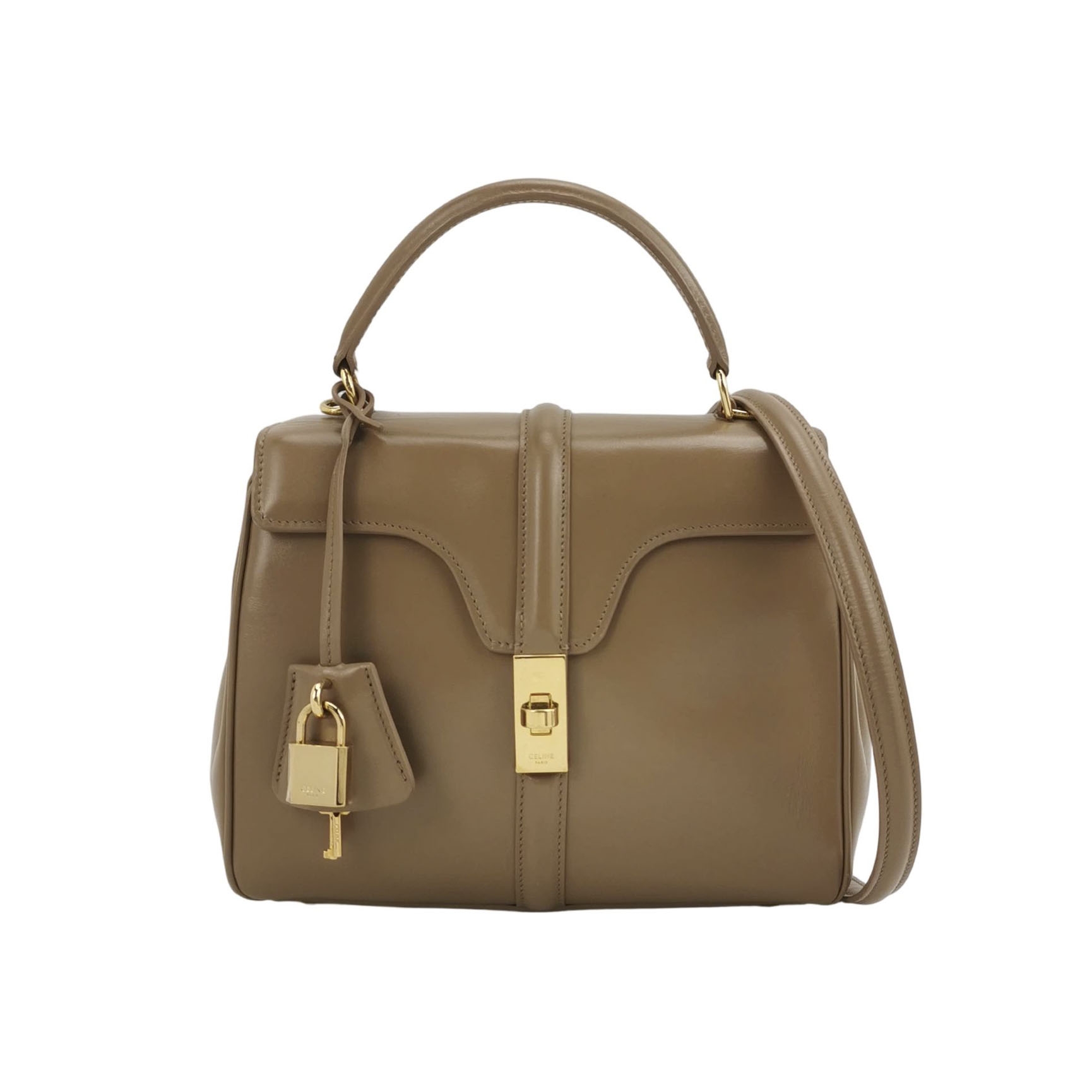 Celine 16 Top Handle Bag Grained Calfskin Medium — photo 1 of 16