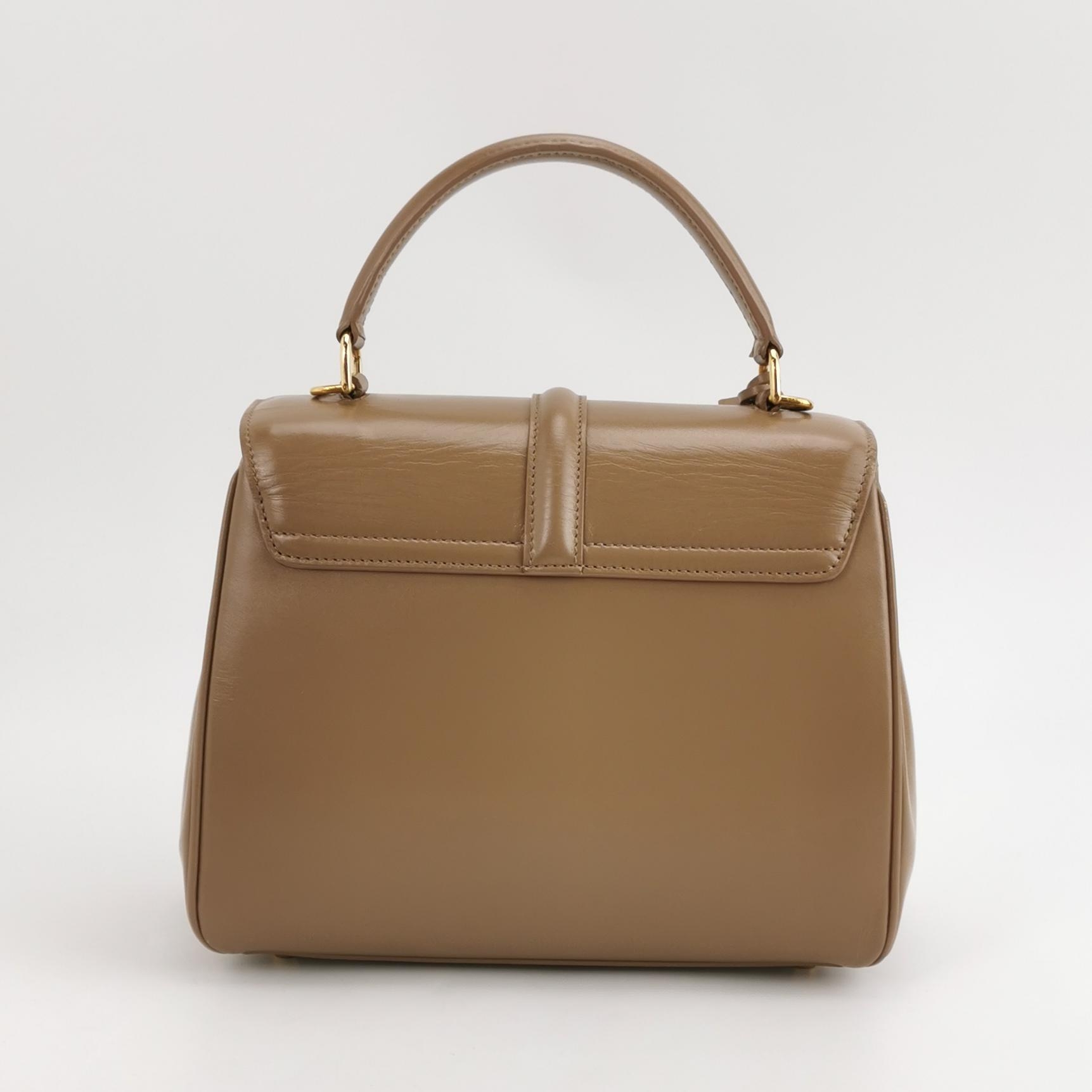 Celine 16 Top Handle Bag Grained Calfskin Medium — photo 5 of 16