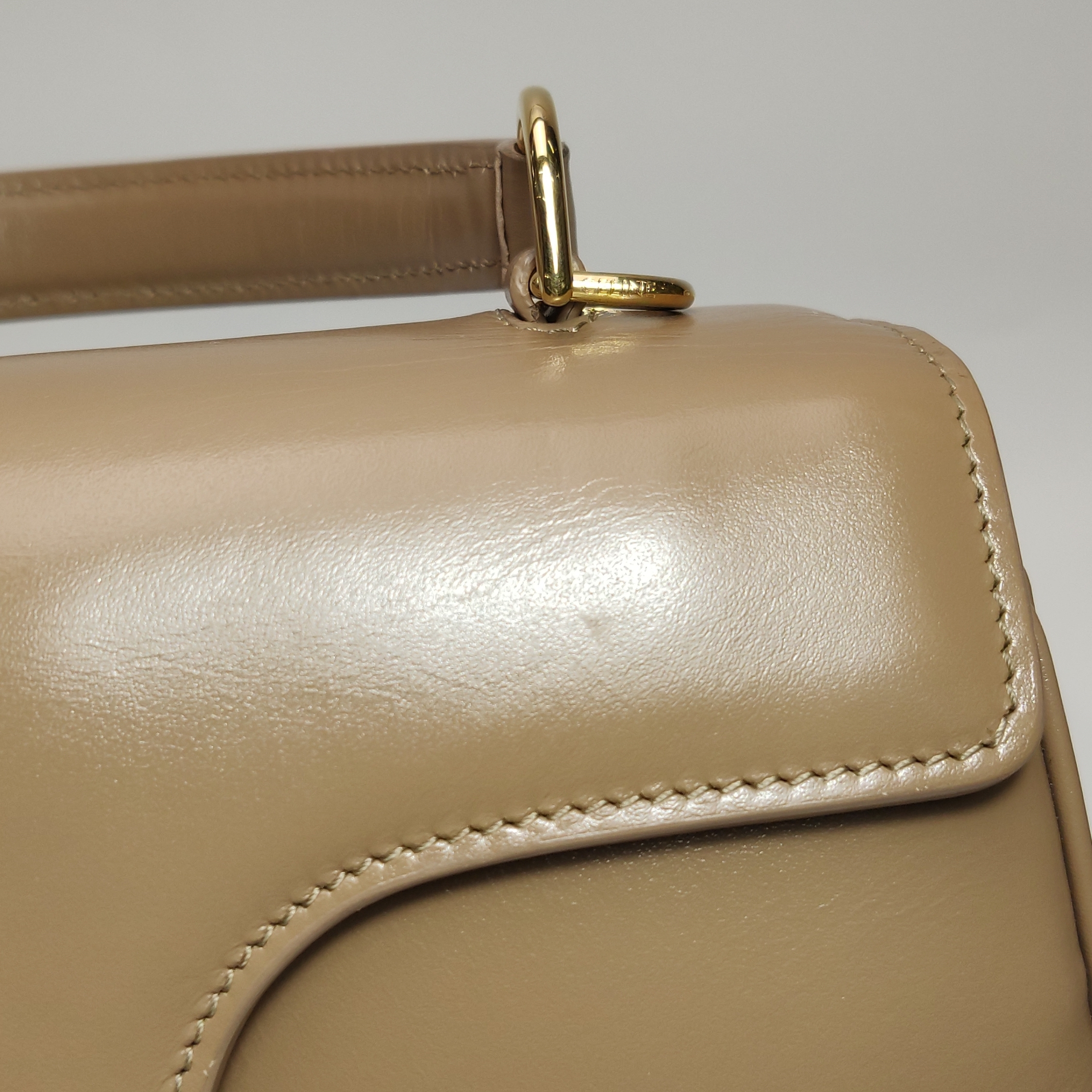Celine 16 Top Handle Bag Grained Calfskin Medium — photo 12 of 16
