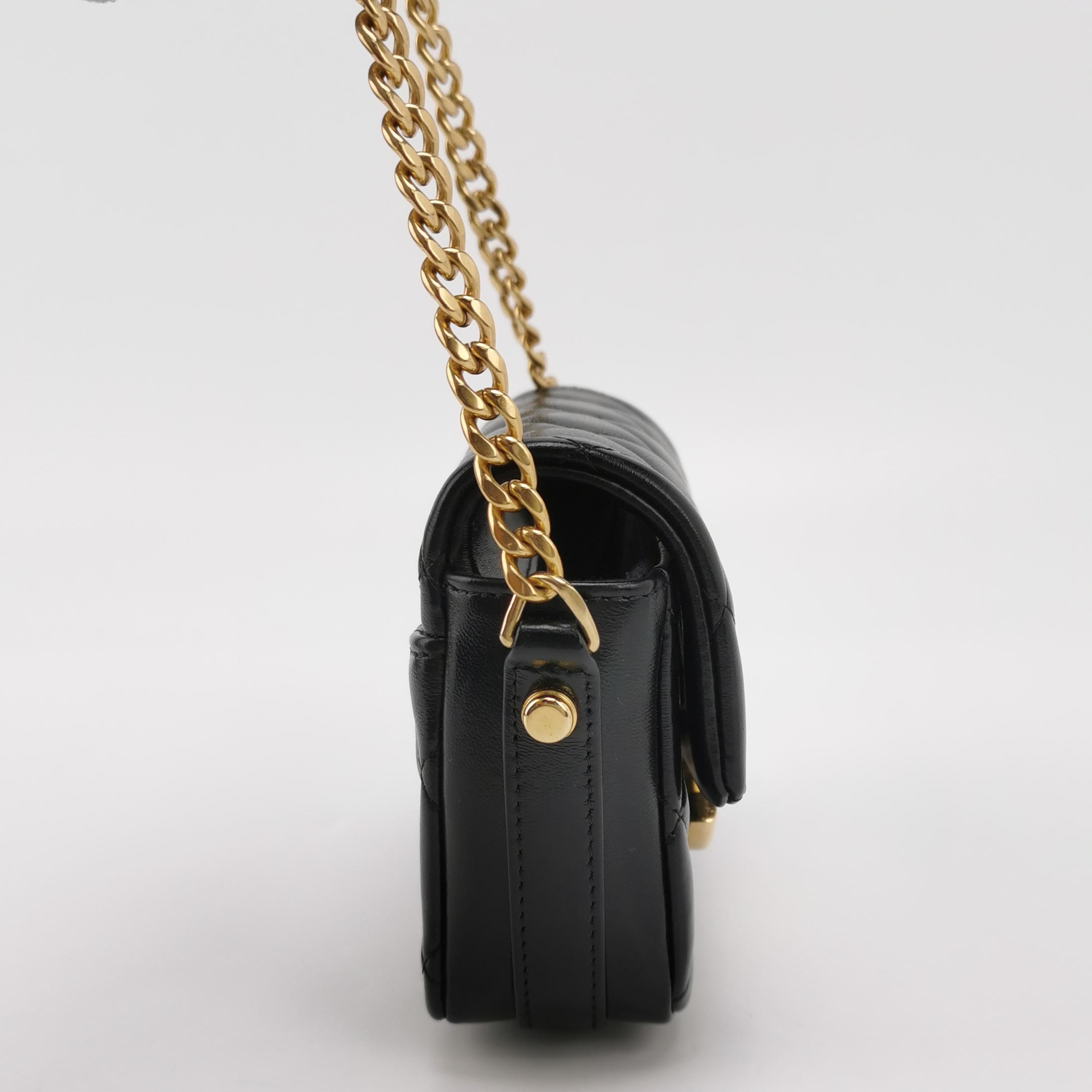 Chanel Framing Chain Flap Bag Quilted Calfskin Mini — photo 4 of 12