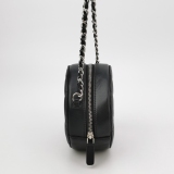 Chanel Round Clutch with Chain Quilted Caviar Mini — thumbnail 3