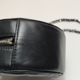 Chanel Round Clutch with Chain Quilted Caviar Mini — thumbnail 12