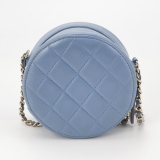 Chanel Round Clutch with Chain Quilted Caviar Mini — thumbnail 5