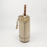 Gucci Diana NM Bamboo Drawstring Bucket Bag Leather Mini — thumbnail 3
