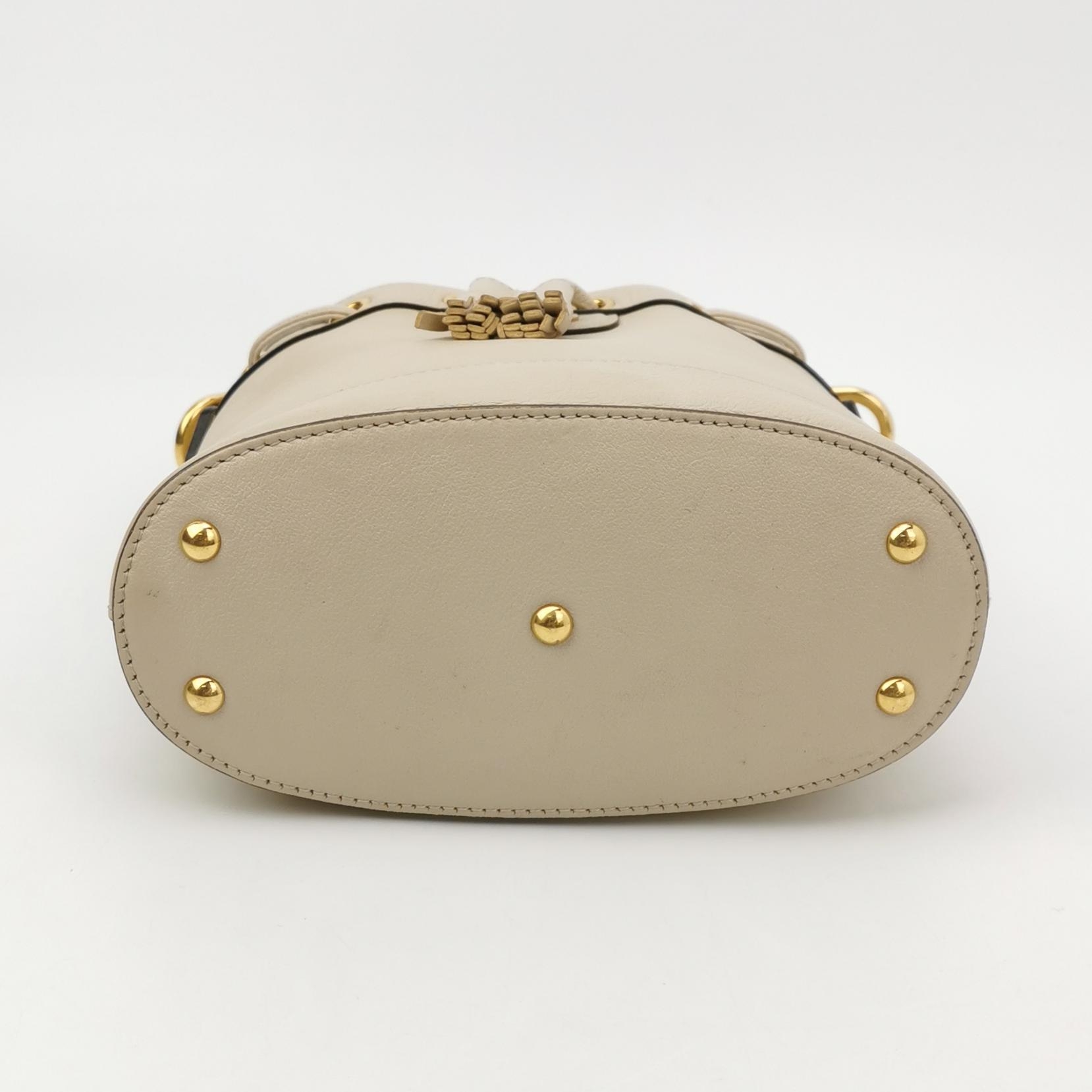 Gucci Diana NM Bamboo Drawstring Bucket Bag Leather Mini — photo 6 of 12