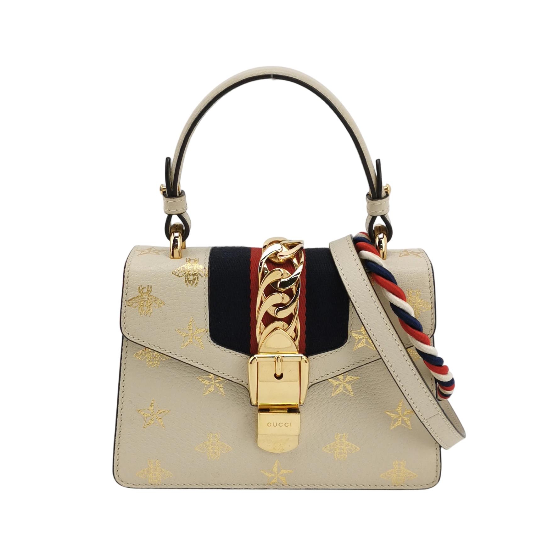Gucci Sylvie Shoulder Bag Printed Leather Mini — photo 1 of 14