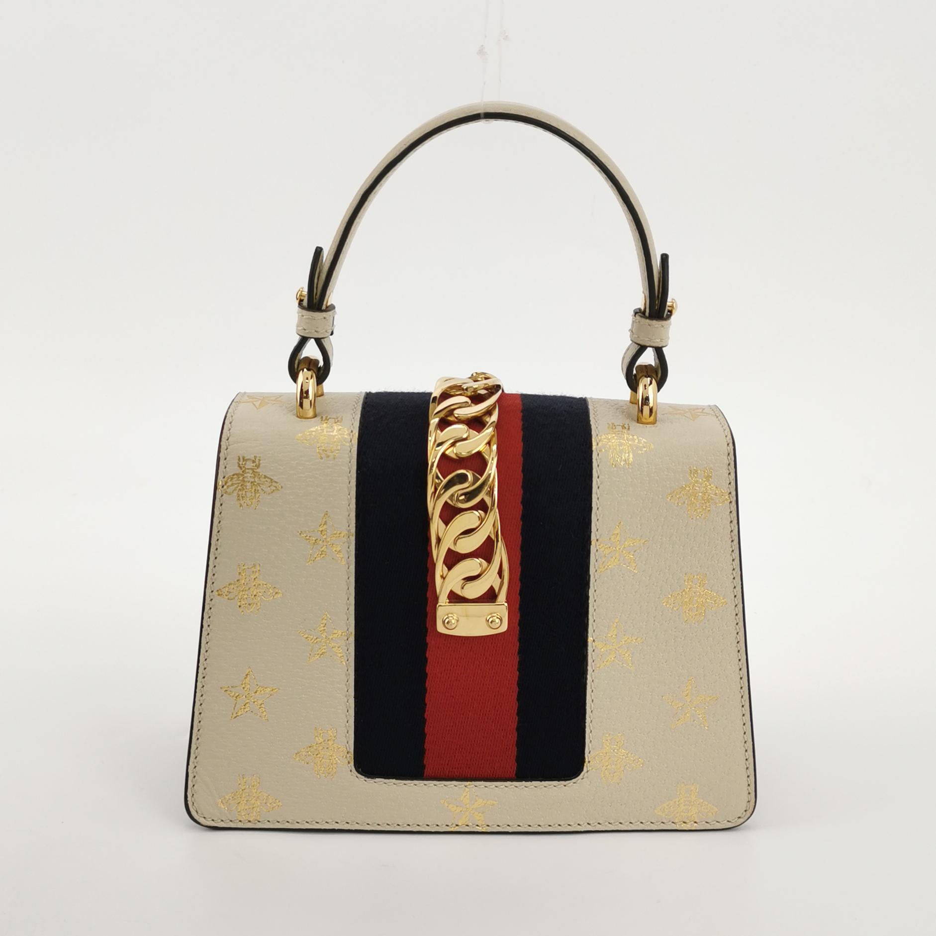 Gucci Sylvie Shoulder Bag Printed Leather Mini — photo 5 of 14
