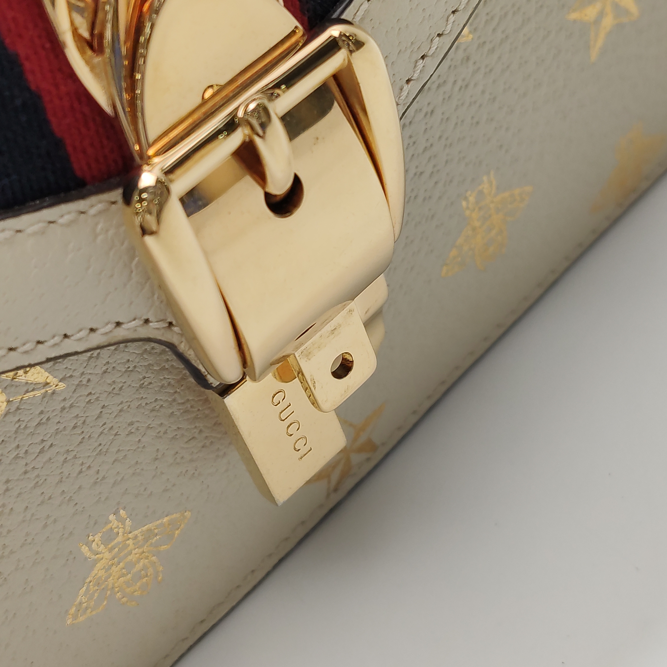 Gucci Sylvie Shoulder Bag Printed Leather Mini — photo 12 of 14