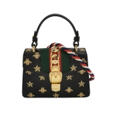 Gucci Sylvie Shoulder Bag Printed Leather Mini — thumbnail 1