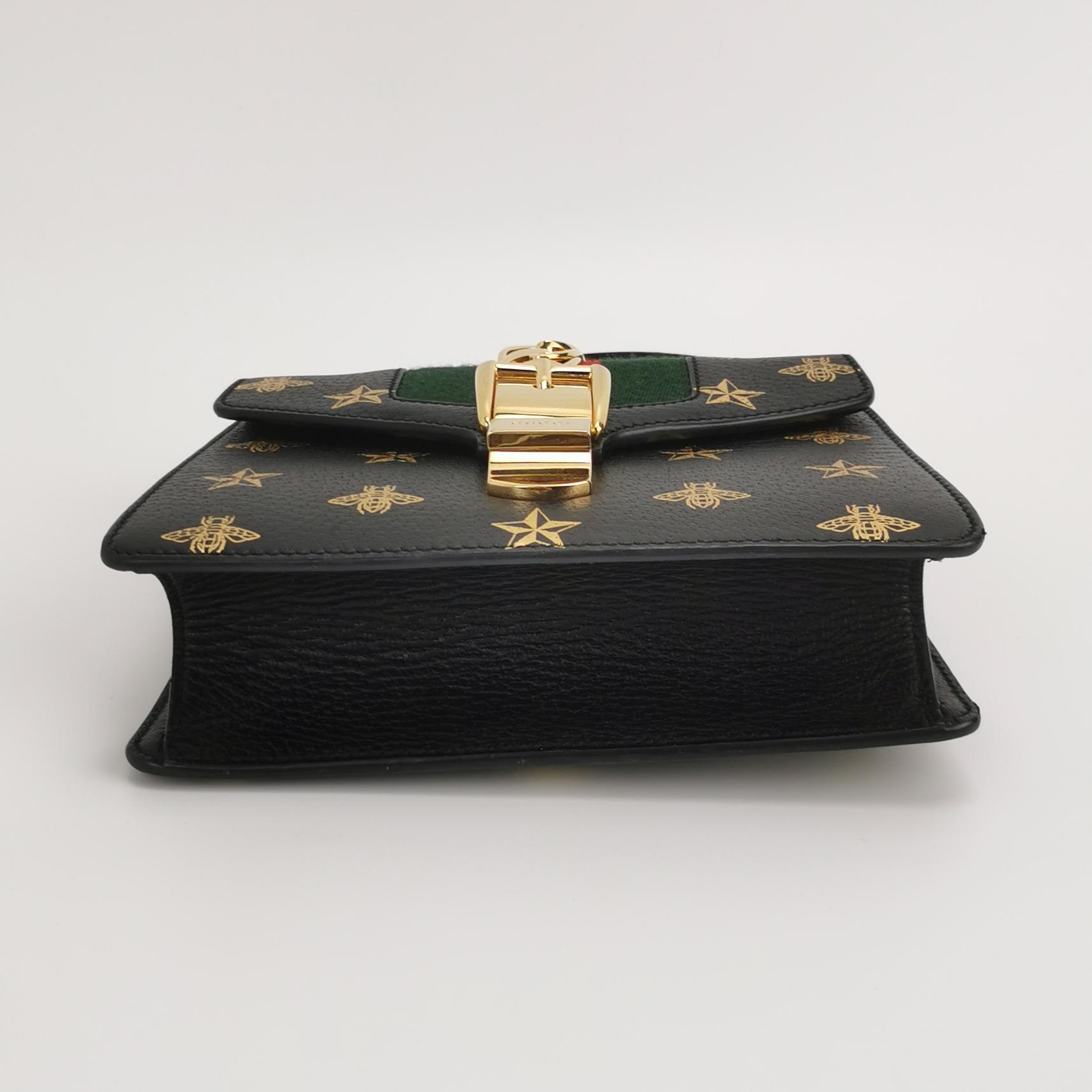 Gucci Sylvie Shoulder Bag Printed Leather Mini — photo 6 of 12