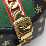 Gucci Sylvie Shoulder Bag Printed Leather Mini — thumbnail 11