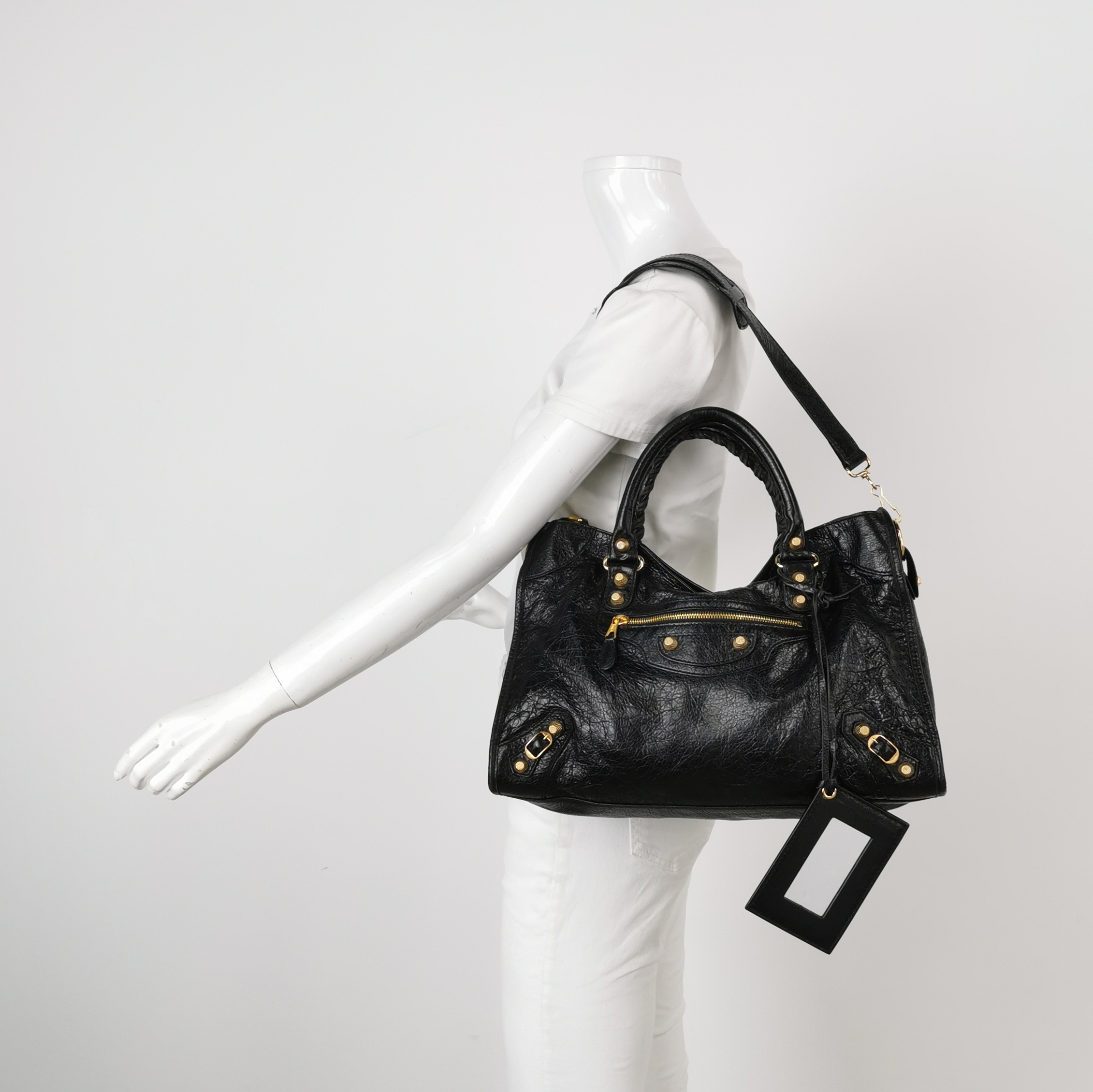 Balenciaga City Classic Studs Bag Leather Medium — alternate view