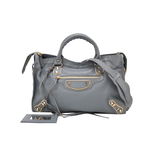 Balenciaga City Classic Studs Bag Leather Medium — pre-owned, Vierlot