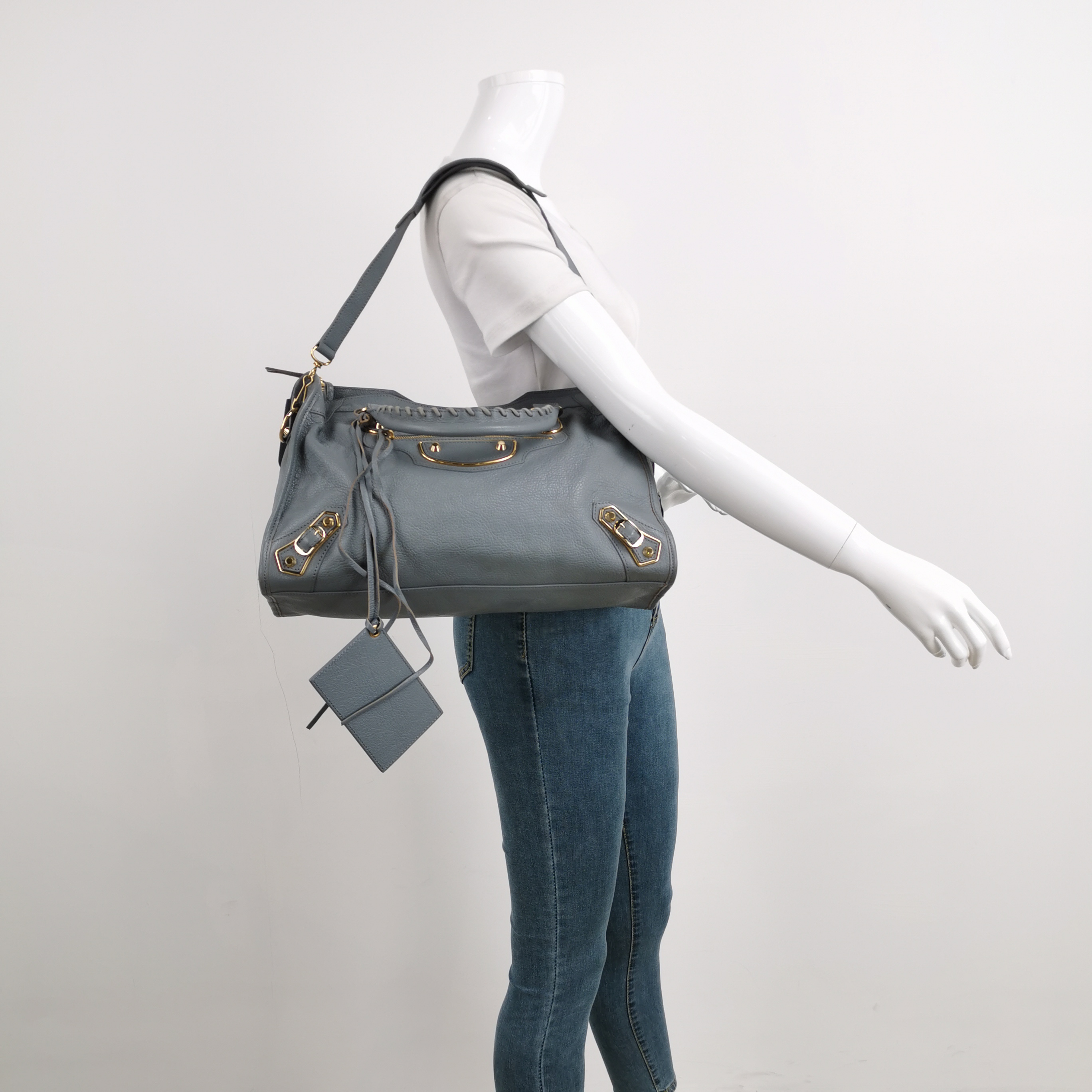 Balenciaga City Classic Studs Bag Leather Medium — alternate view