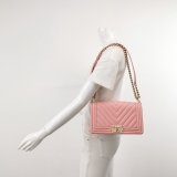 Chanel Boy Flap Bag Quilted Calfskin Old Medium — thumbnail 2