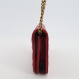 Gucci GG Marmont Chain Flap Bag Matelasse Leather Mini — thumbnail 3