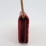 Gucci GG Marmont Chain Flap Bag Matelasse Leather Mini — thumbnail 4
