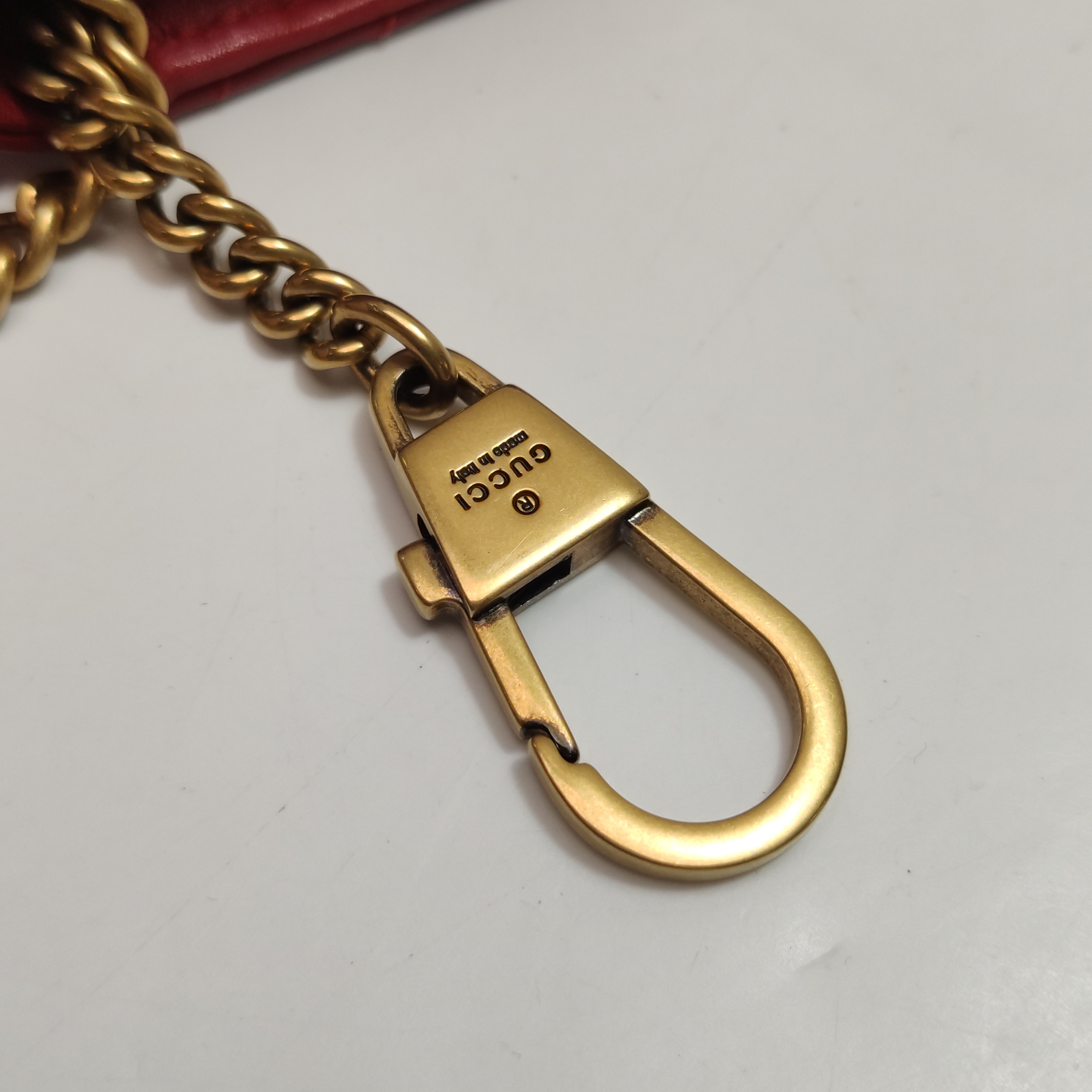 Gucci GG Marmont Chain Flap Bag Matelasse Leather Mini — photo 11 of 11