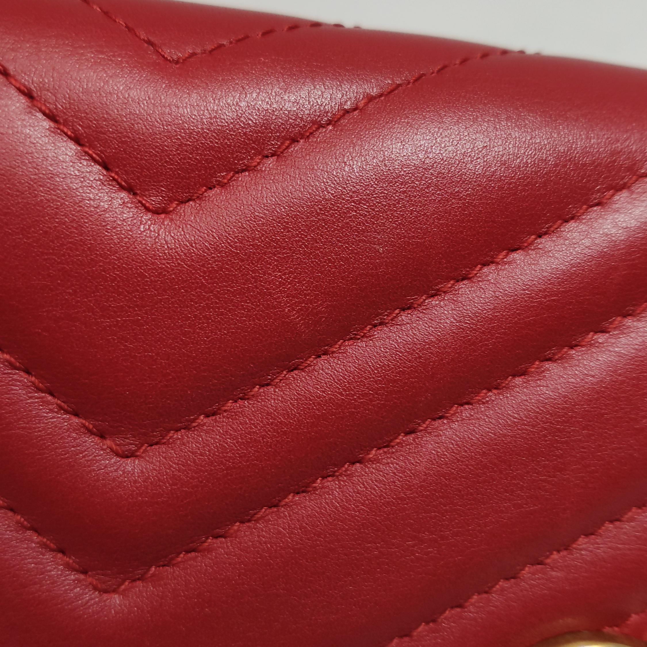 Gucci GG Marmont Chain Flap Bag Matelasse Leather Mini — photo 7 of 11