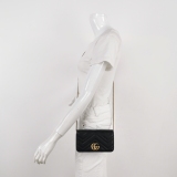 Gucci GG Marmont Chain Flap Bag Matelasse Leather Mini — thumbnail 2