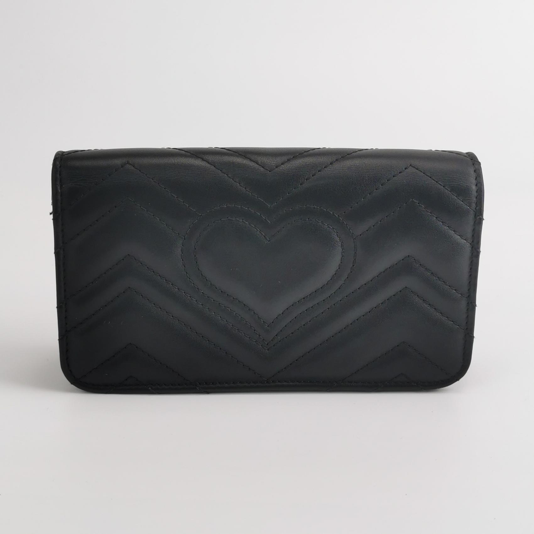 Gucci GG Marmont Chain Flap Bag Matelasse Leather Mini — photo 5 of 14