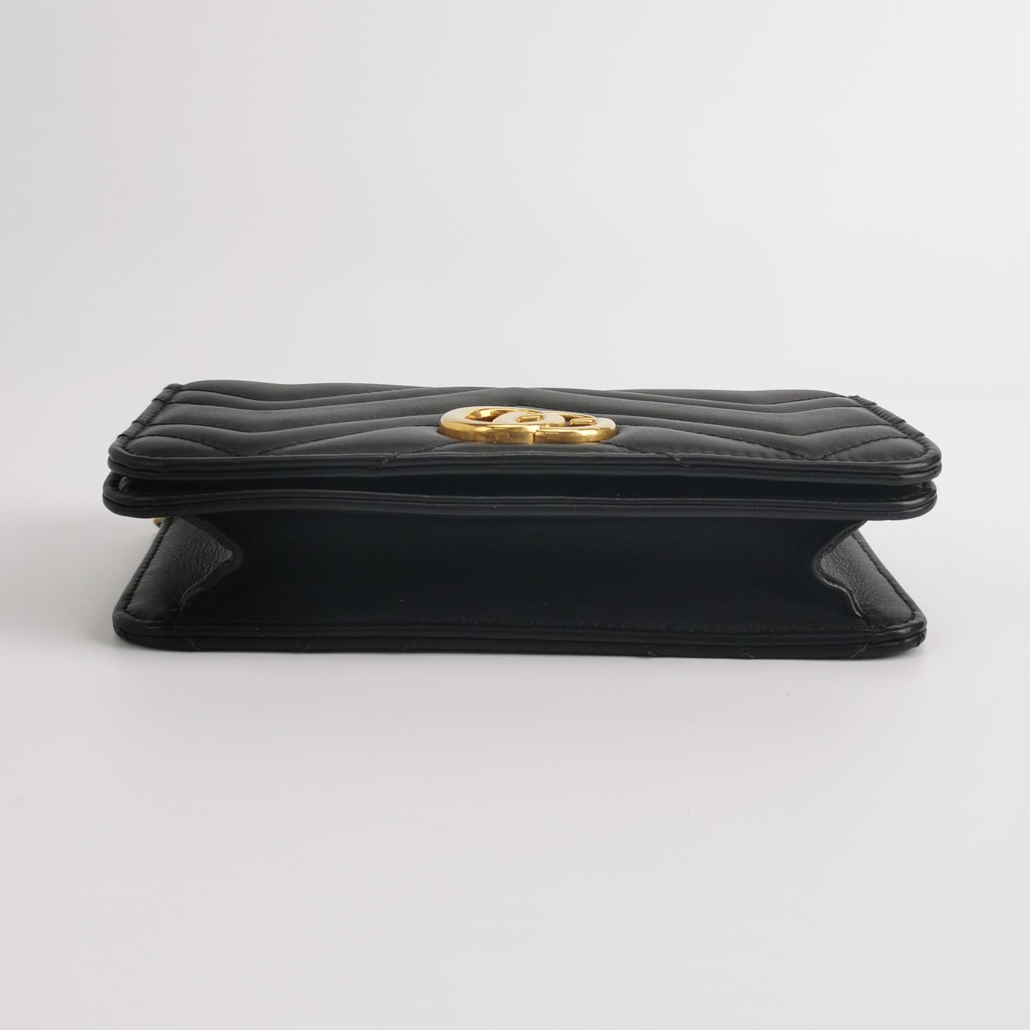 Gucci GG Marmont Chain Flap Bag Matelasse Leather Mini — photo 6 of 14