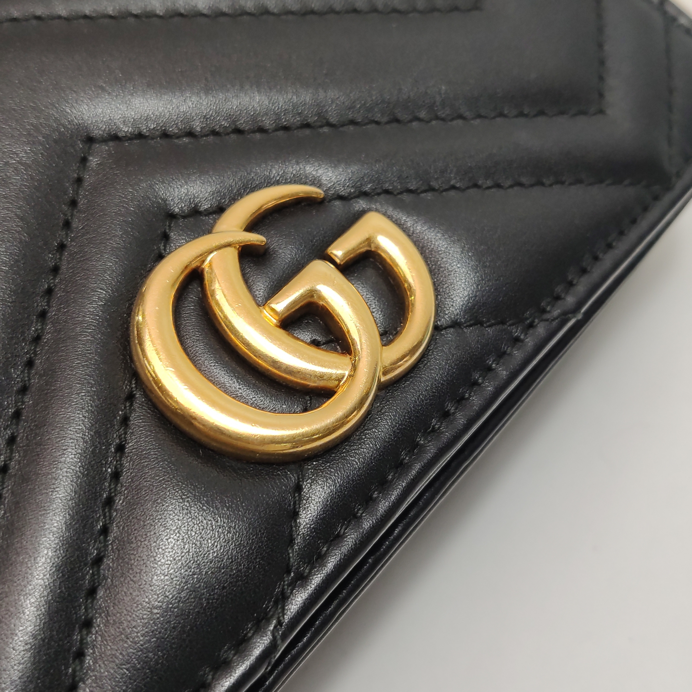 Gucci GG Marmont Chain Flap Bag Matelasse Leather Mini — photo 9 of 14