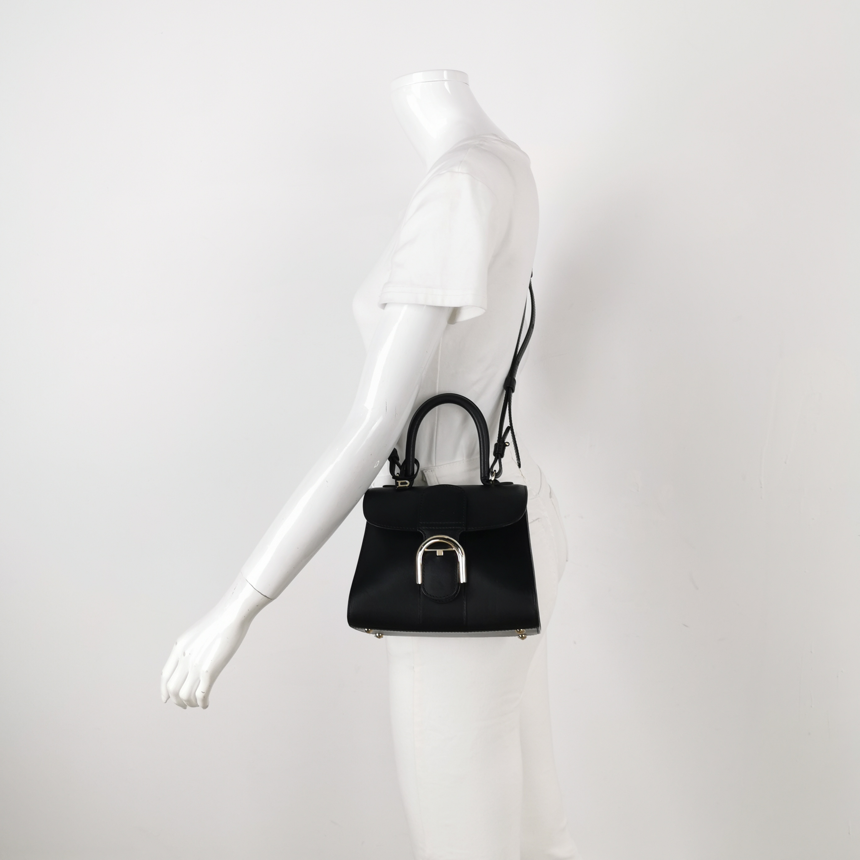 Delvaux Brillant Top Handle Bag Leather Mini — alternate view