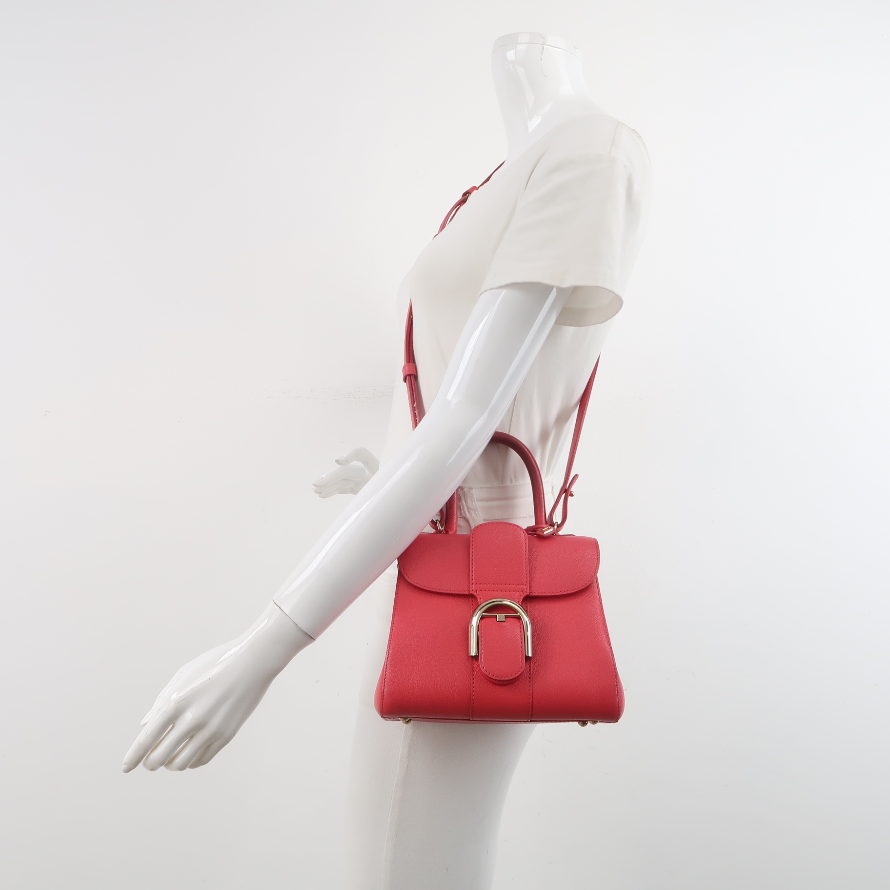 Delvaux Brillant Top Handle Bag Leather Mini — alternate view