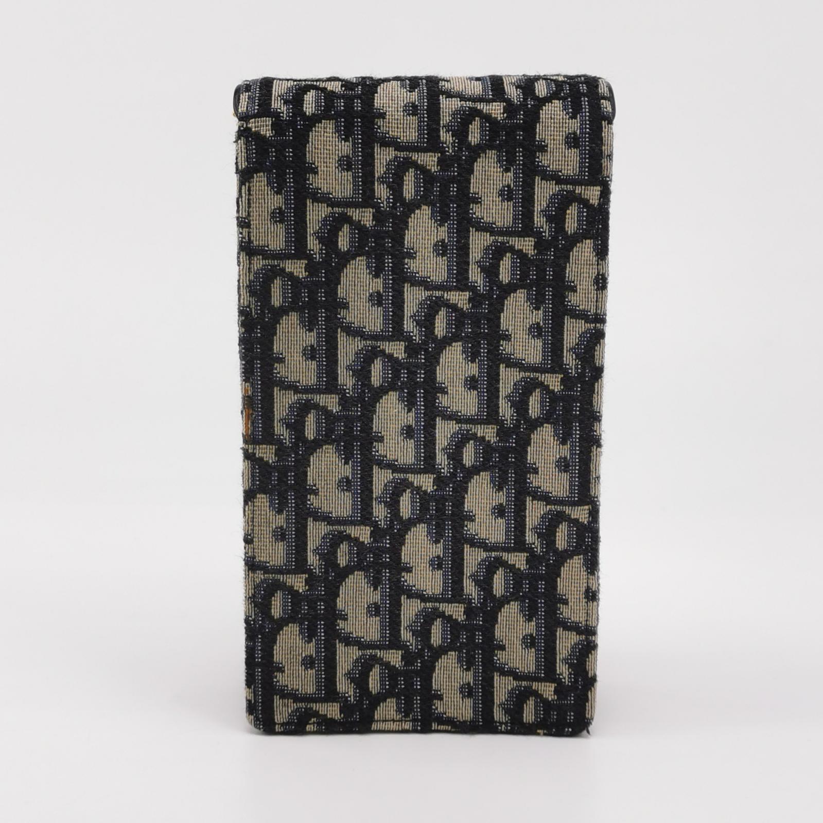  Christian Dior Vertical Saddle Chain Pouch Oblique Canvas — photo 5 of 12