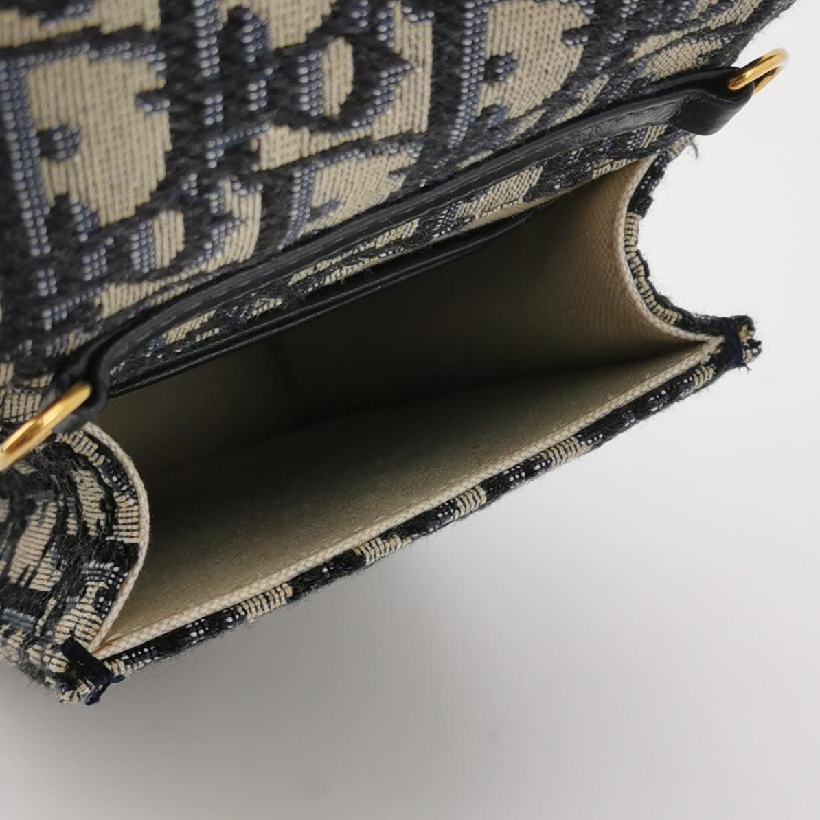  Christian Dior Vertical Saddle Chain Pouch Oblique Canvas — photo 7 of 12