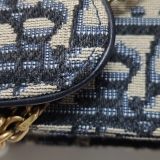  Christian Dior Vertical Saddle Chain Pouch Oblique Canvas — thumbnail 9