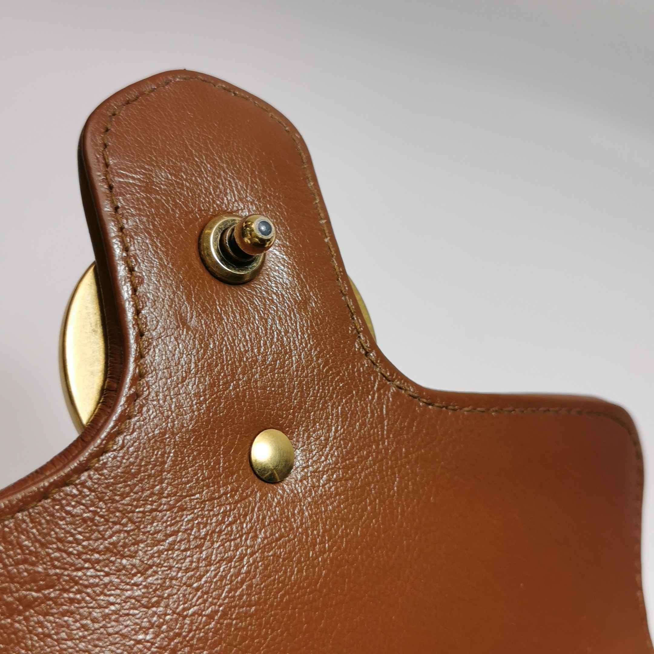 Gucci GG Marmont Top Handle Flap Bag Matelasse Leather Mini — photo 15 of 17