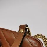 Gucci GG Marmont Top Handle Flap Bag Matelasse Leather Mini — thumbnail 17