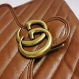 Gucci GG Marmont Top Handle Flap Bag Matelasse Leather Mini — thumbnail 10