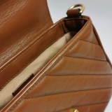 Gucci GG Marmont Top Handle Flap Bag Matelasse Leather Mini — thumbnail 8