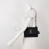 Saint Laurent(YSL) Sunset Top Handle Shoulder Bag Leather Medium — thumbnail 2