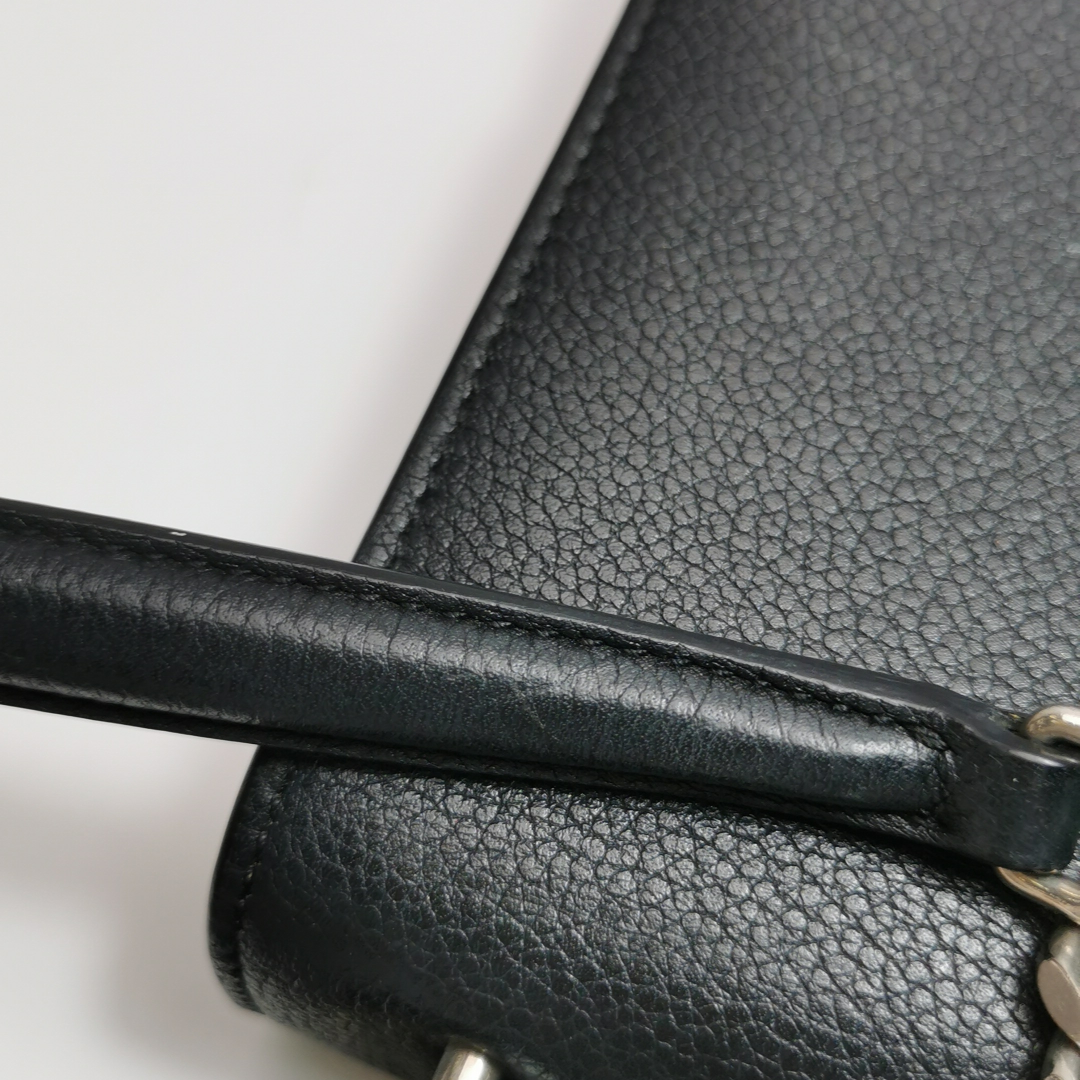 Saint Laurent(YSL) Sunset Top Handle Shoulder Bag Leather Medium — photo 14 of 16