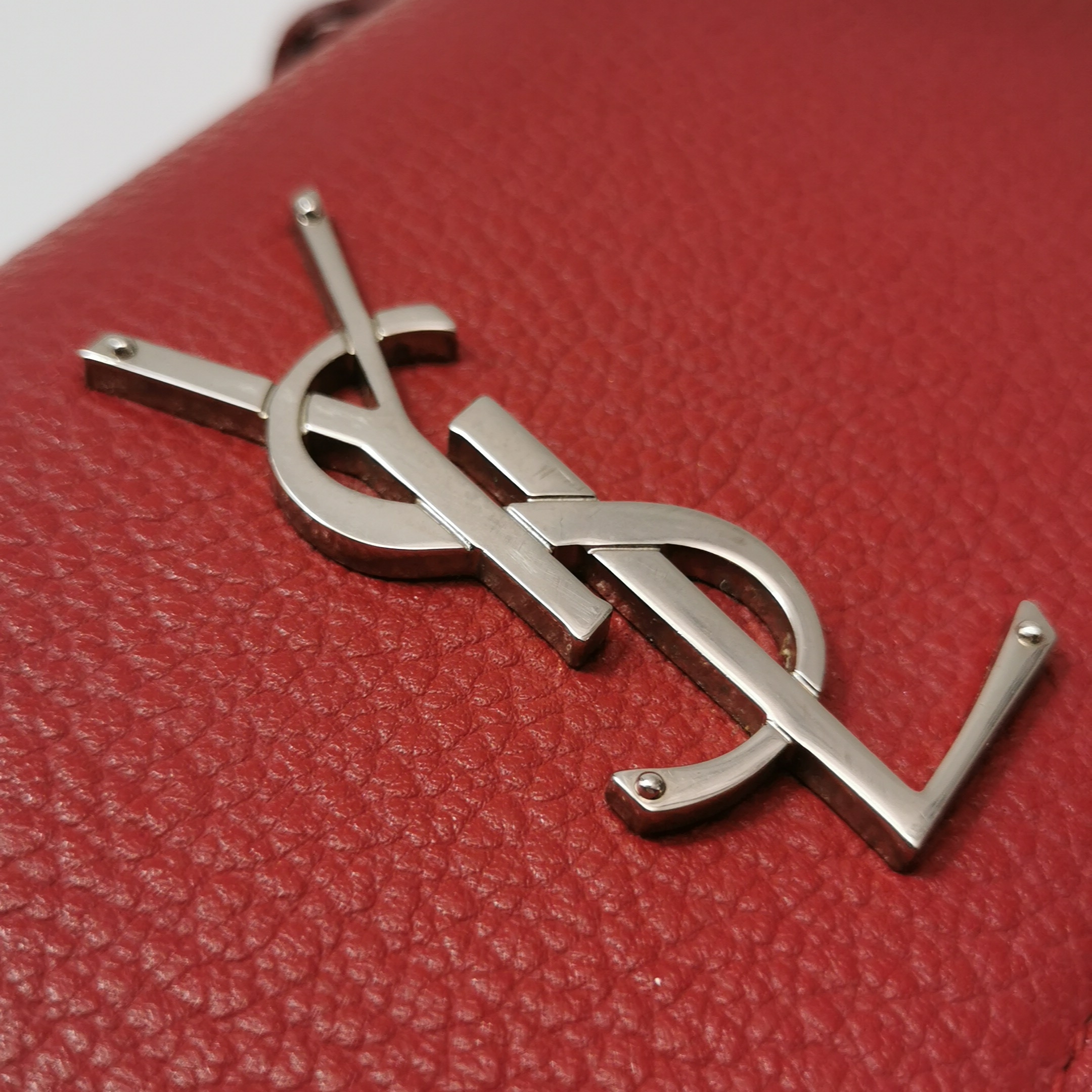 Saint Laurent(YSL) Sunset Top Handle Shoulder Bag Leather Small — photo 10 of 16