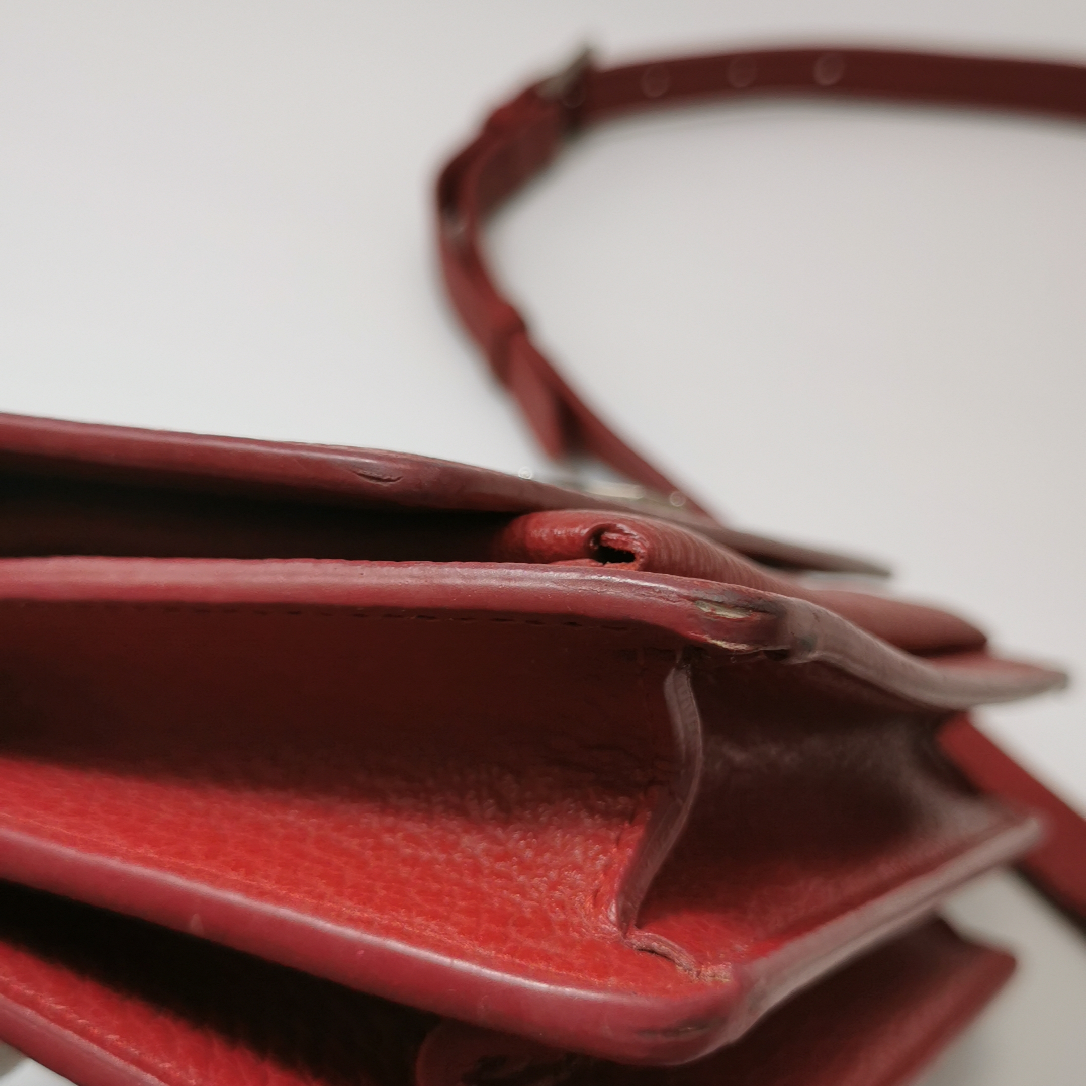 Saint Laurent(YSL) Sunset Top Handle Shoulder Bag Leather Small — photo 14 of 16