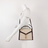 Saint Laurent Cassandra Top Handle Bag Canvas with Leather Medium — thumbnail 2