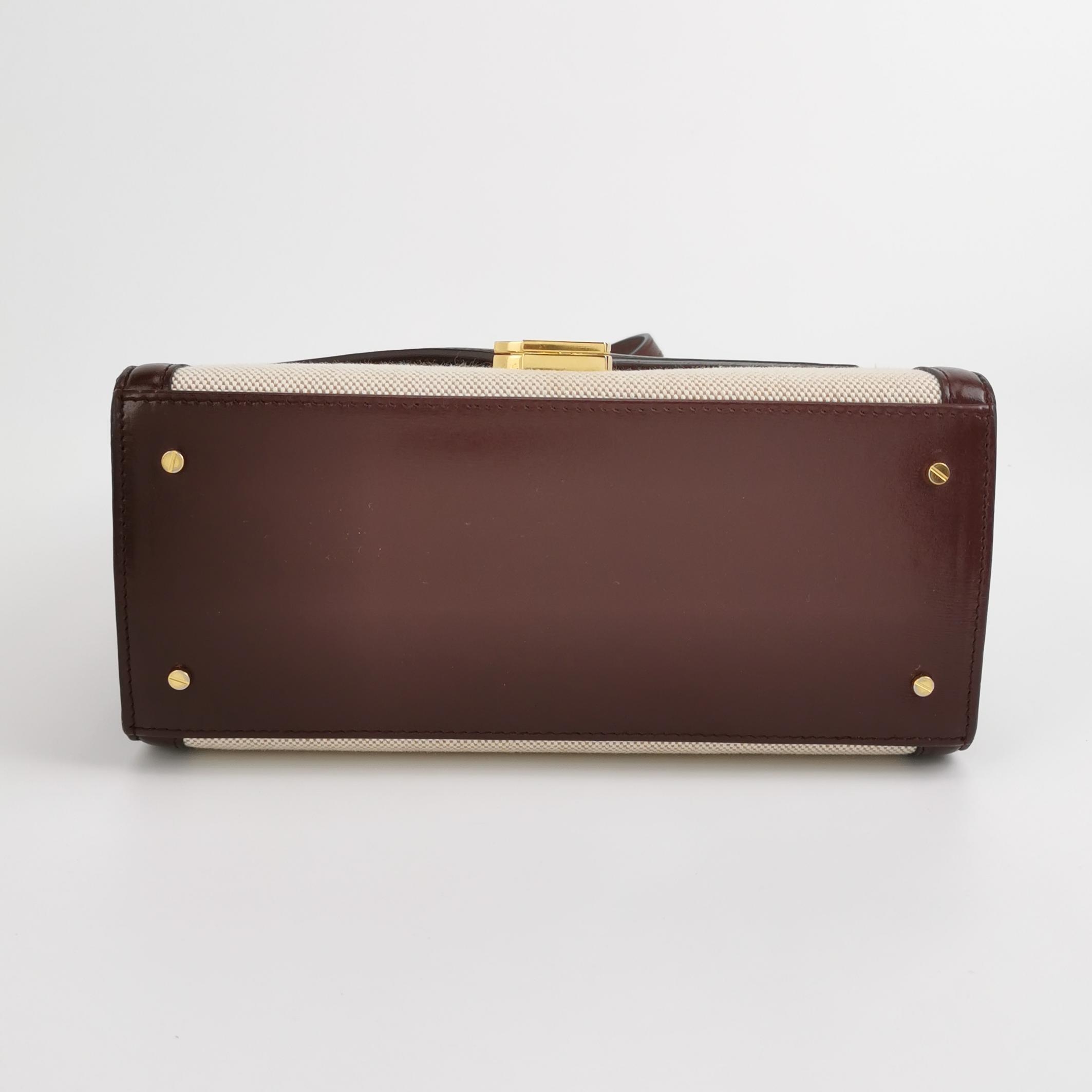 Saint Laurent Cassandra Top Handle Bag Canvas with Leather Medium — photo 6 of 14