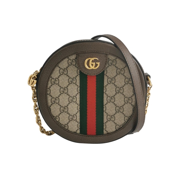 Gucci Ophidia Round Shoulder Bag GG Coated Canvas Mini — pre-owned, Vierlot